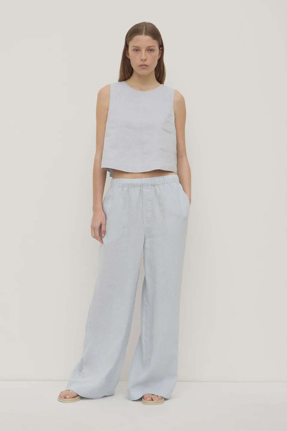 Aseembly Estelle Linen Top Cloud