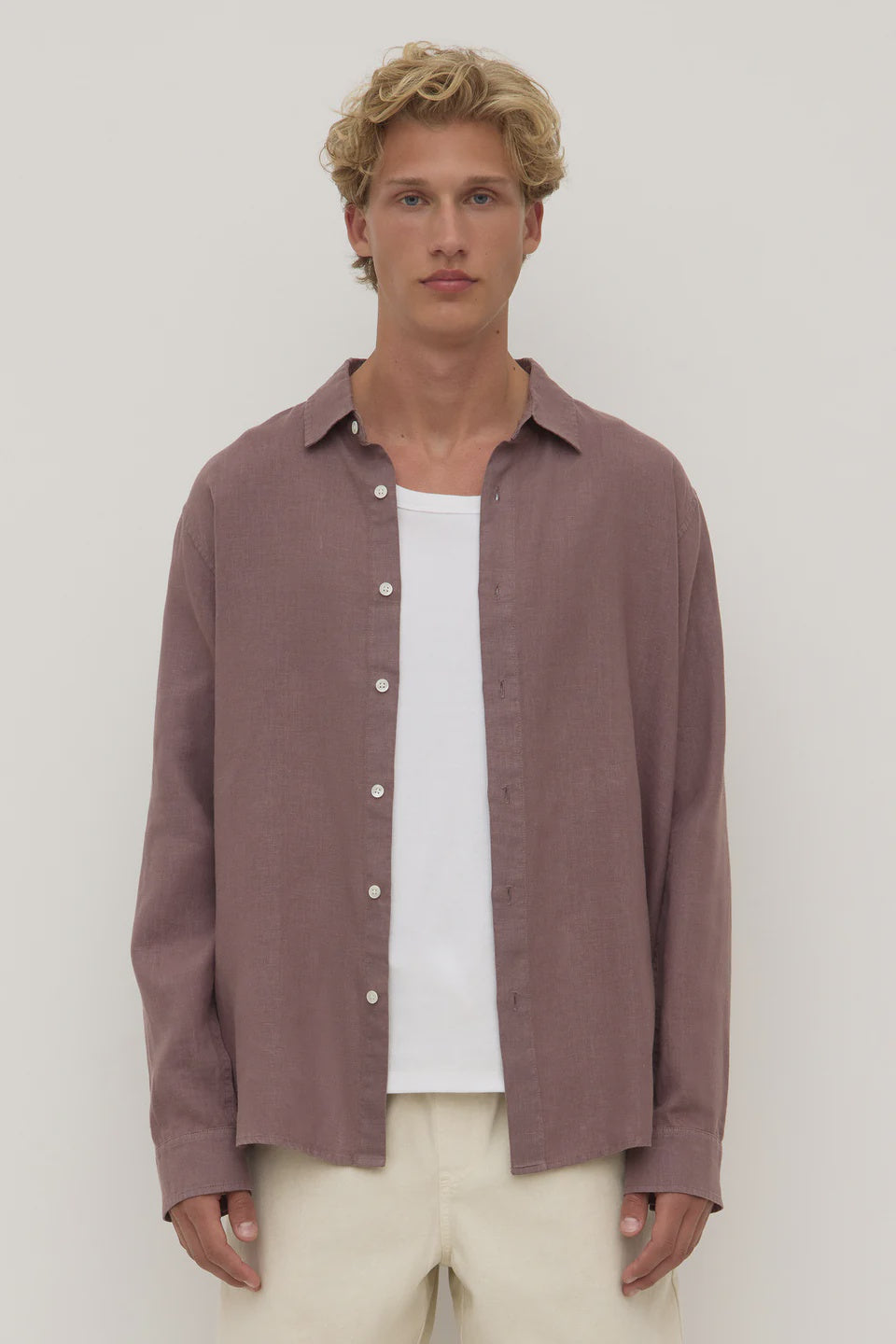 Assembly Everyday Mens LS Shirt Plum