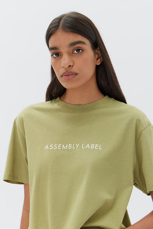 Assembly Everyday Organic Logo Tee Agave