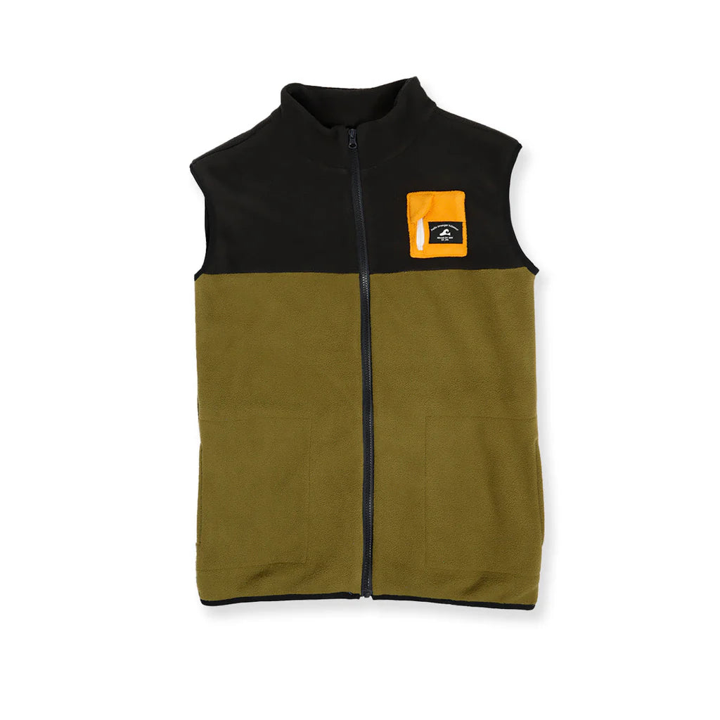 Hello Stranger Boys Everything Vest Black Khaki
