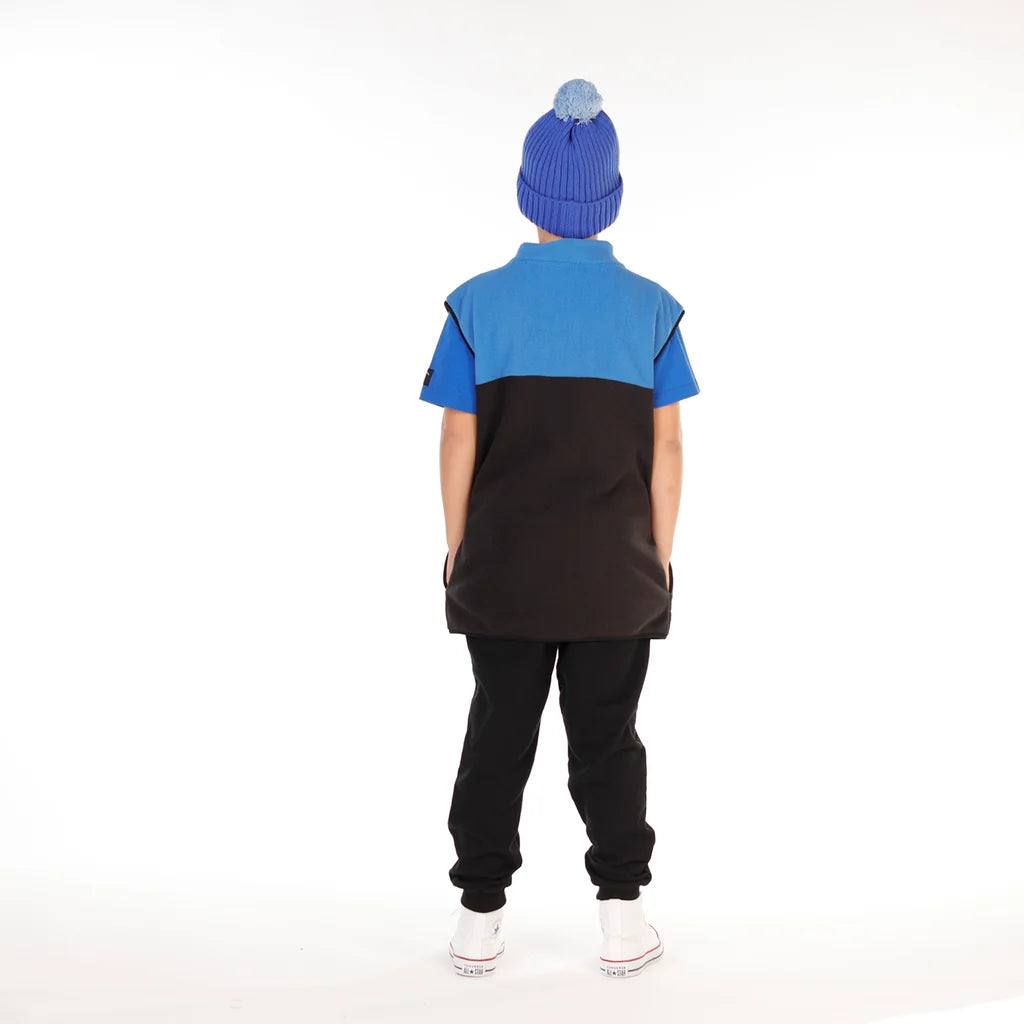 Hello Stranger Boys Everything Vest Blue Black