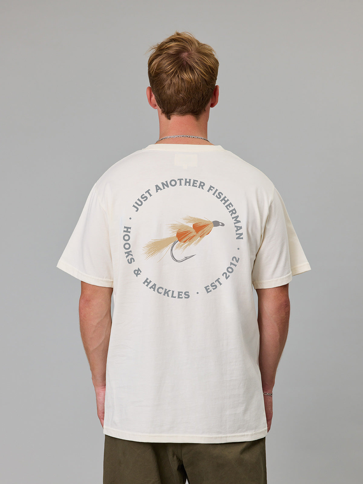 Just Another Fisherman Fly Sea Tee - Antique White