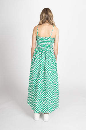 Federation Lolly Dress Green Check