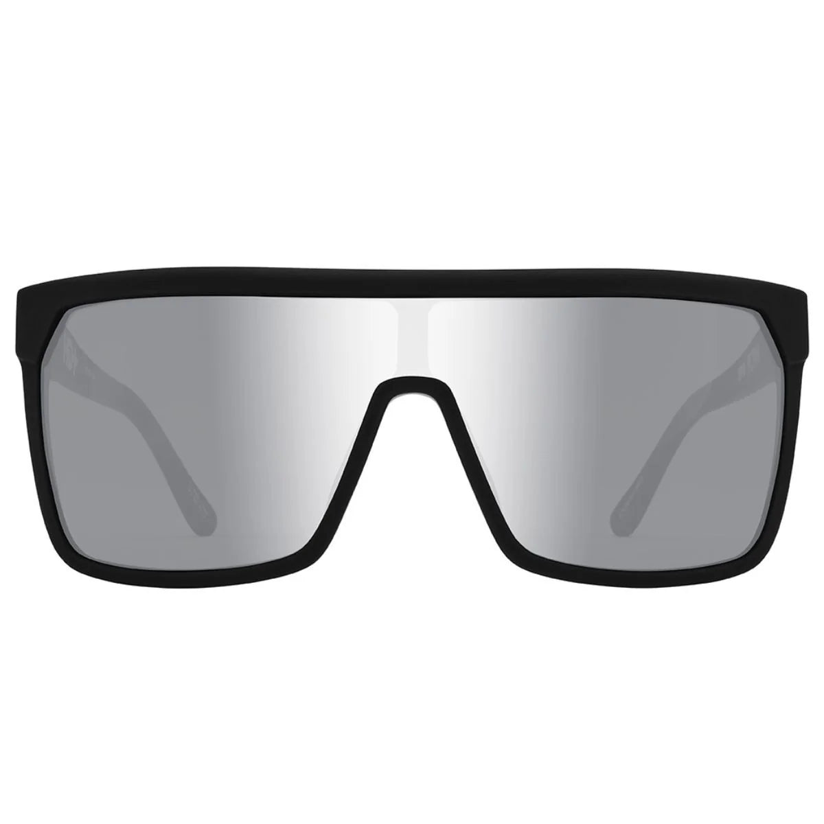 Spy Flynn  Soft Matte Black Happy grey green Polar w/ Silver Spec Mirror
