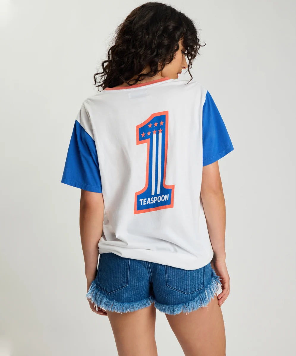 One Teaspoon Game Day Boyfriend Tee-Multi