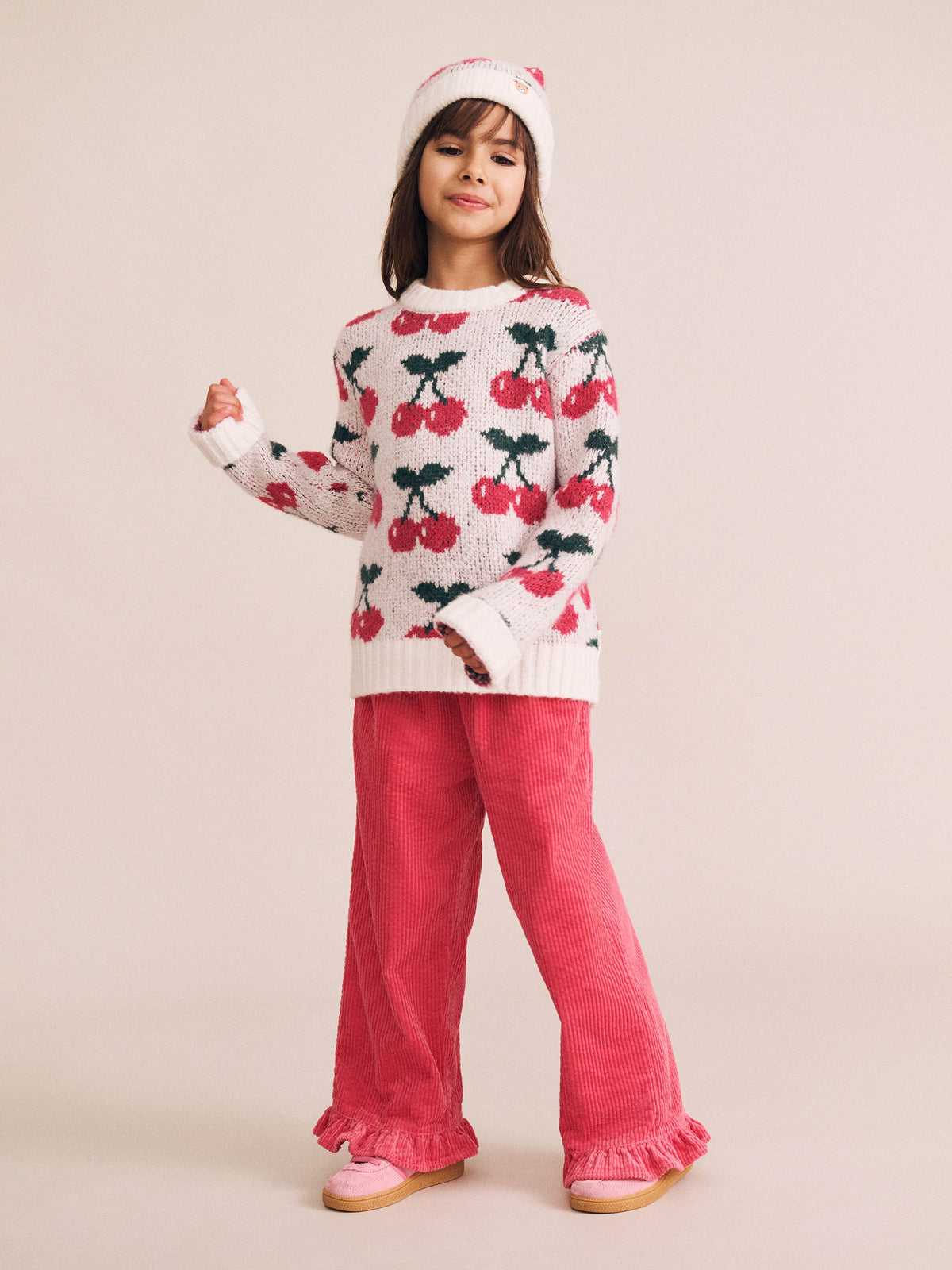 Huxbaby Cherry Knit Pullover