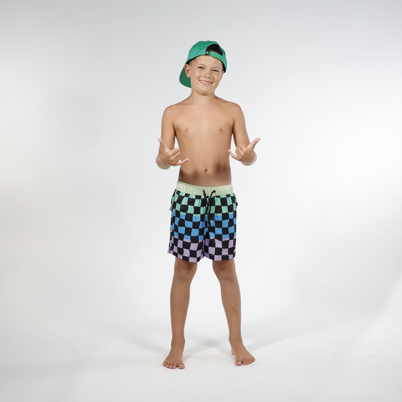 Hello Stranger Super Board Short – Multi Check