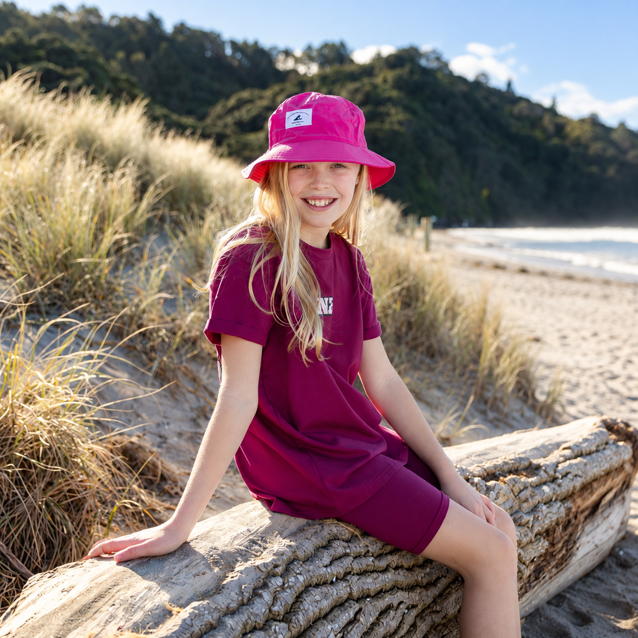Hello Stranger Bucket Hat Fuchsia