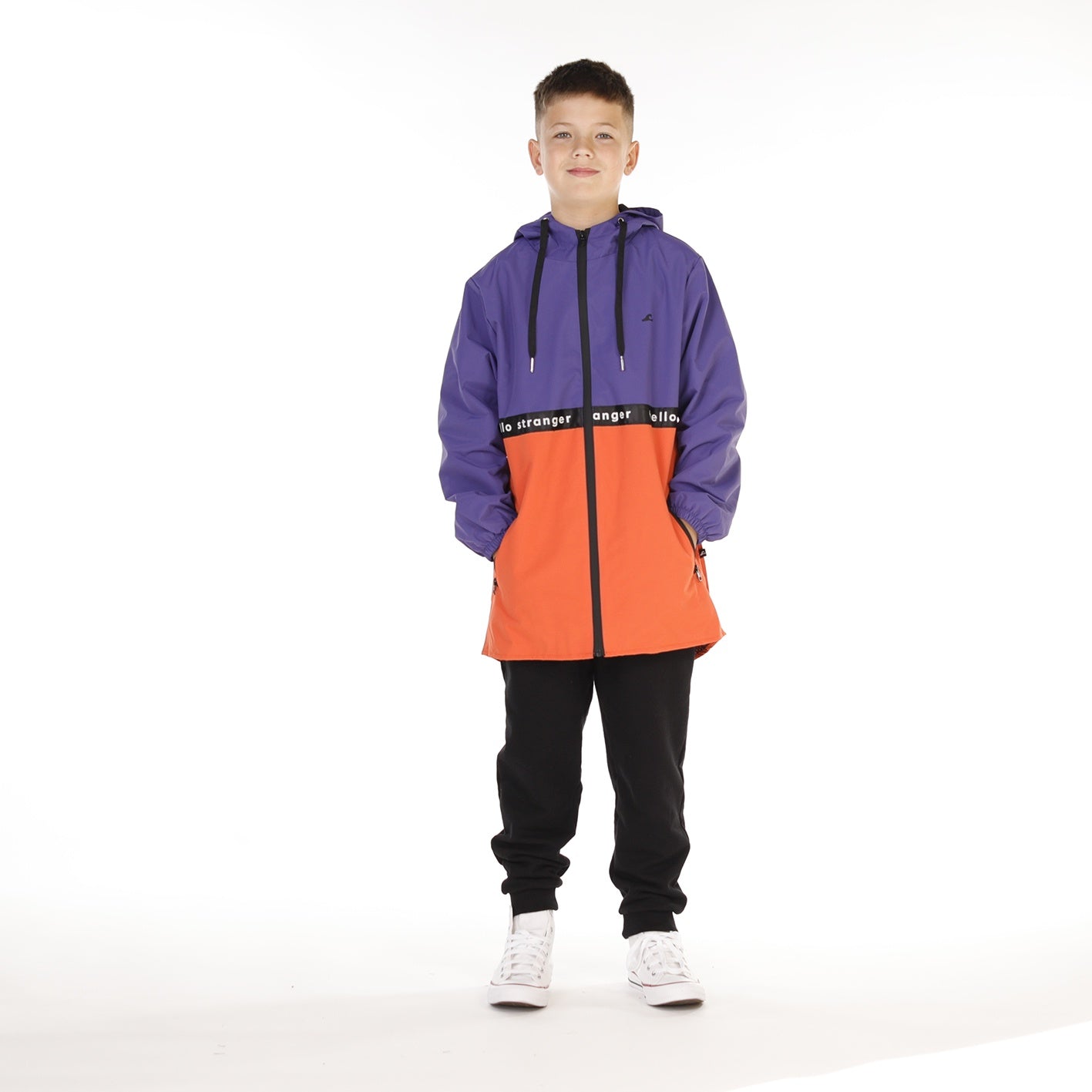 Hello Stranger Boys Better Days Jacket Purple Orange