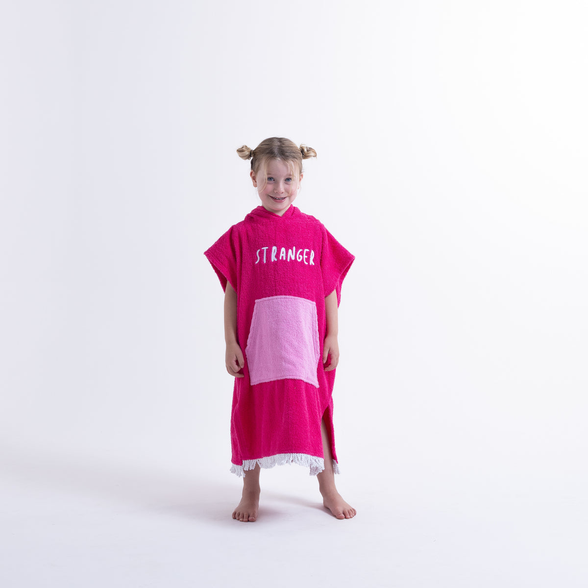 Hello Stranger Poncho Towel Fuchsia/Pink
