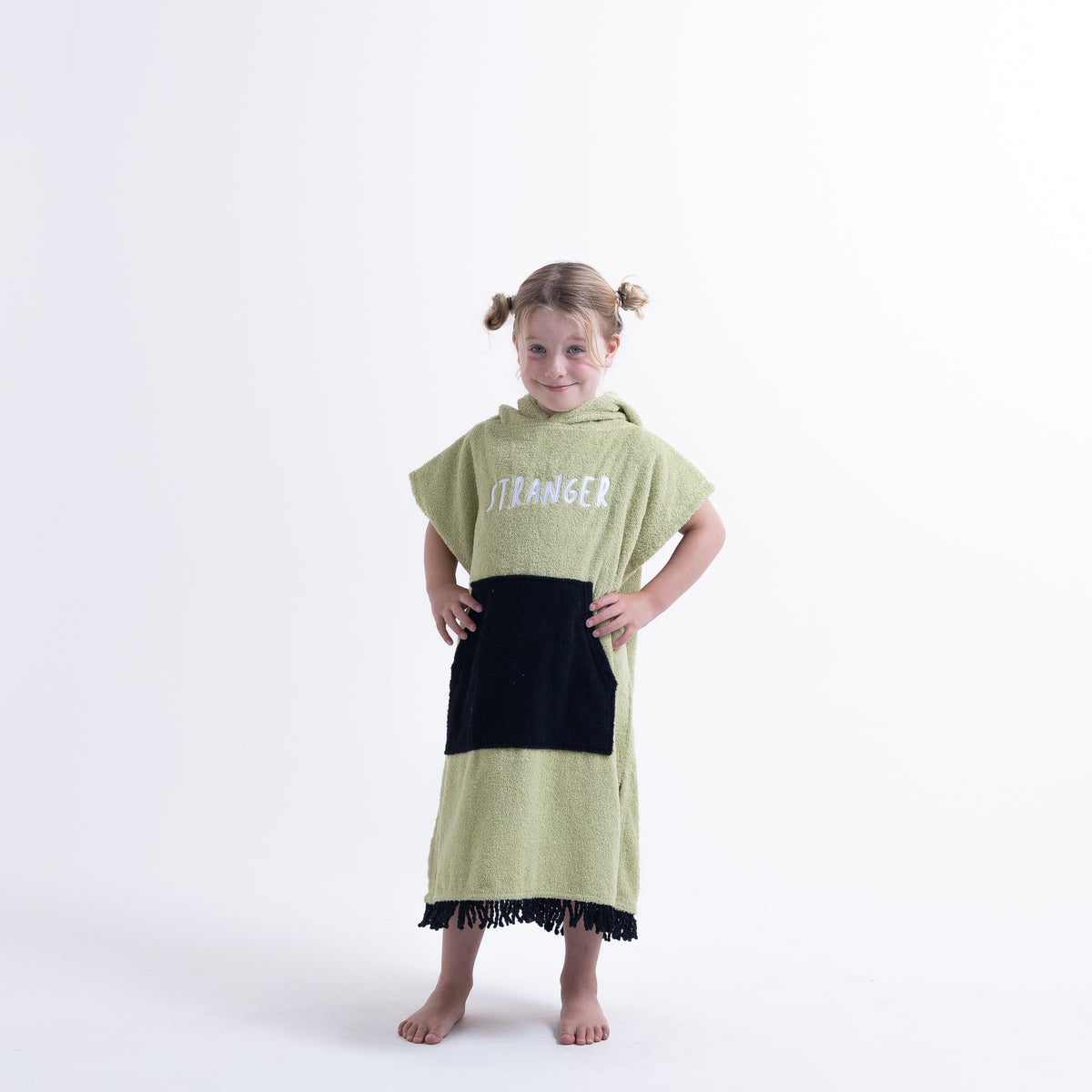 Hello Stranger Poncho Towel Pear/Green