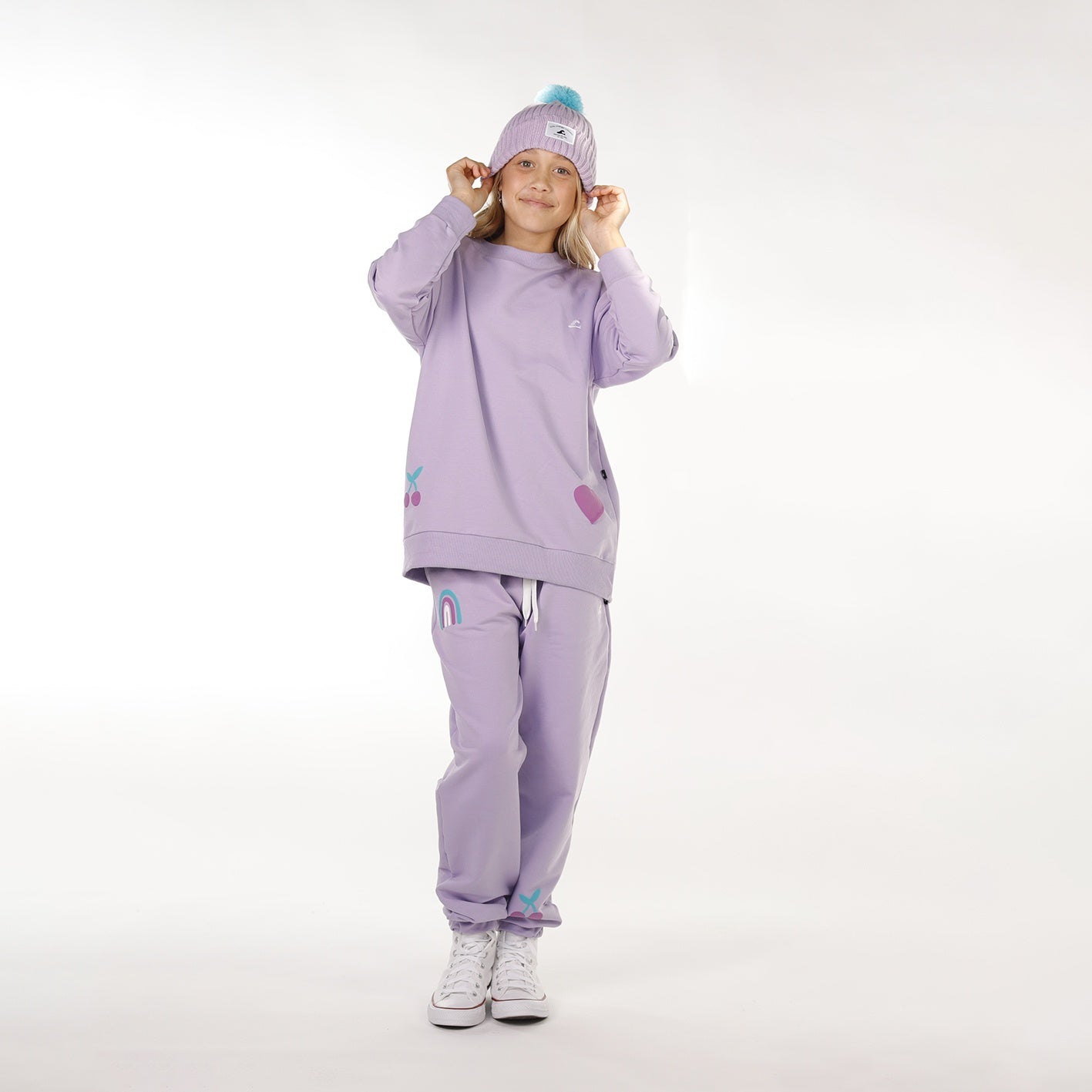 Hello Stranger Girls Sunset Track Pant Lavender