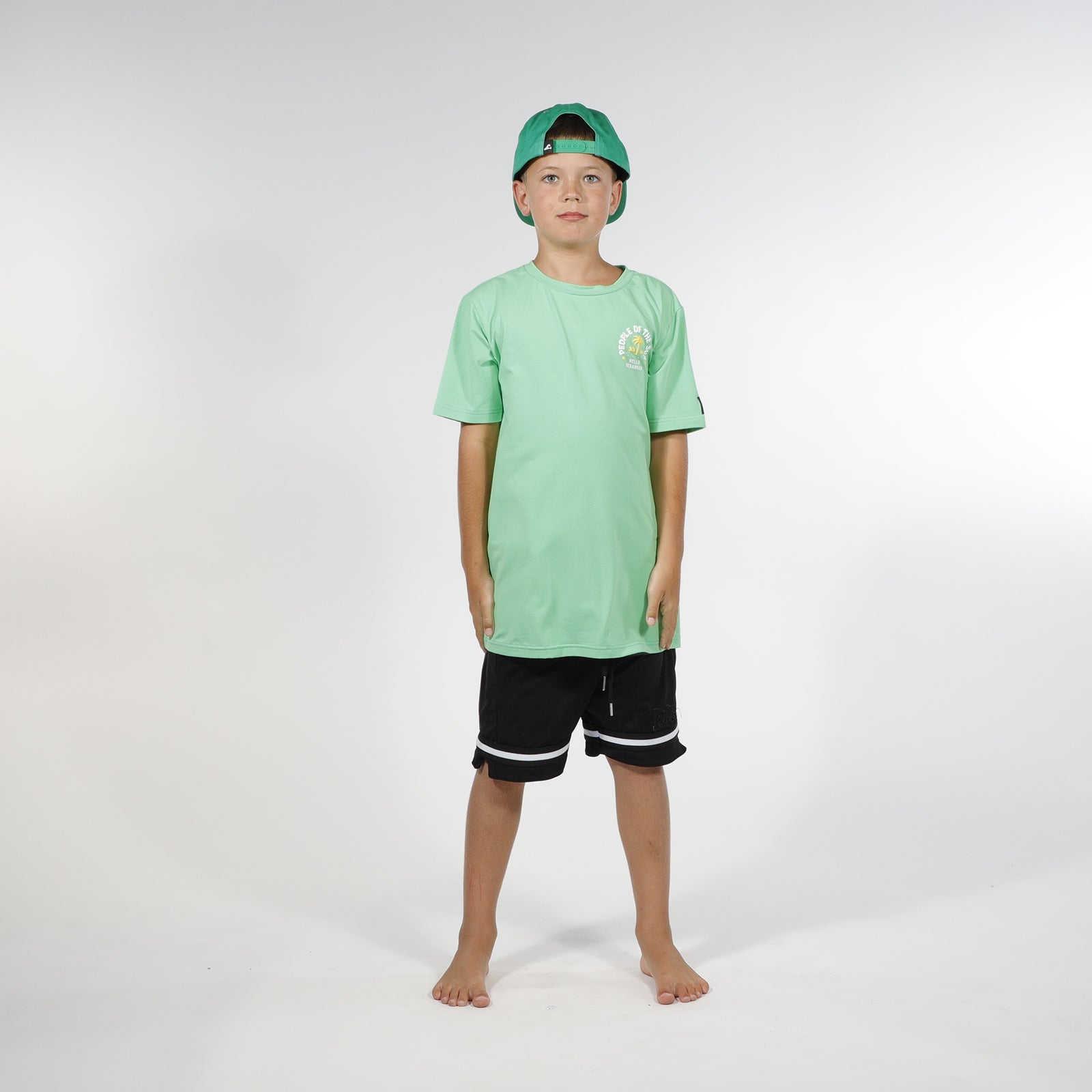 Hello Stranger Varsity Shorts -Black