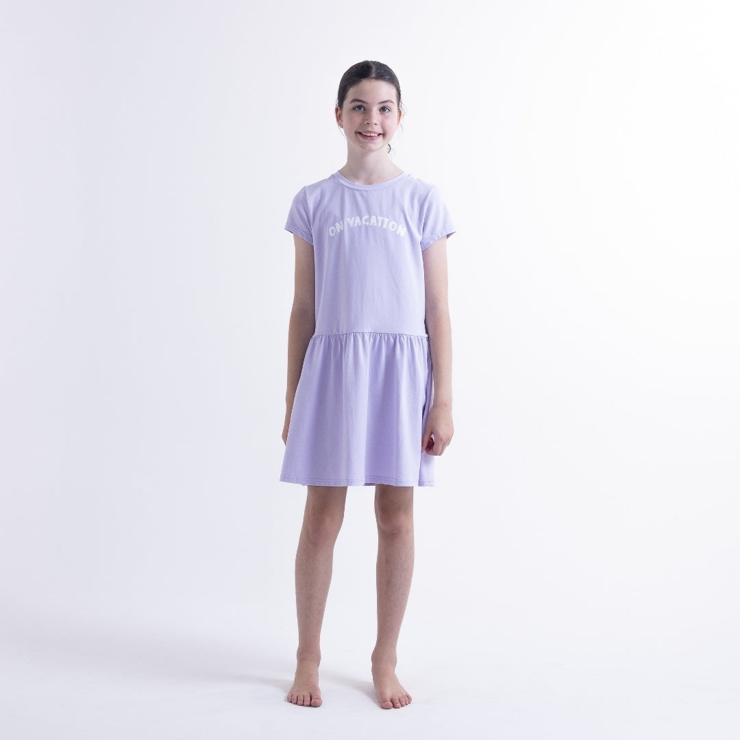 Hello Stranger Girls Palma Dress On Vacation Lilac