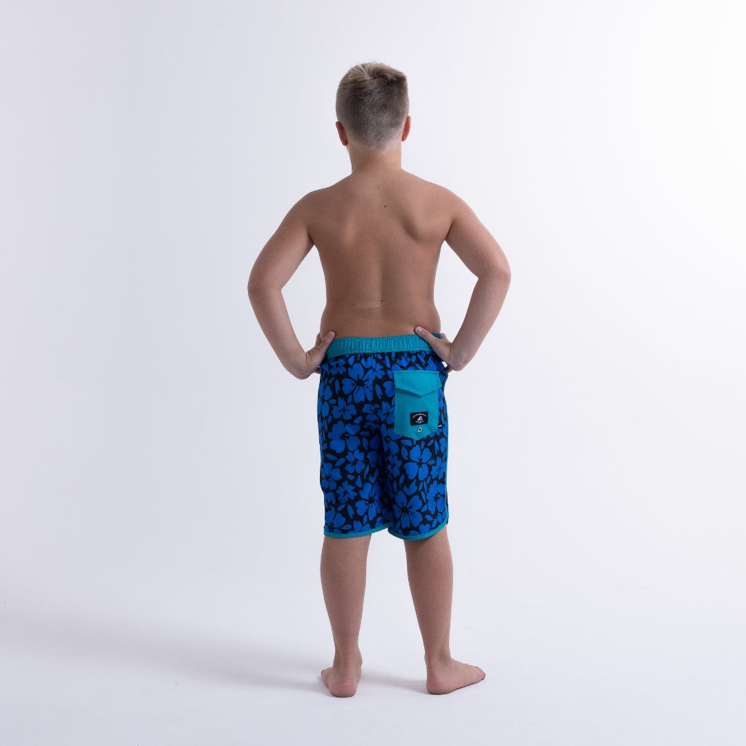 Hello Stranger Hibiscus Long Board Short