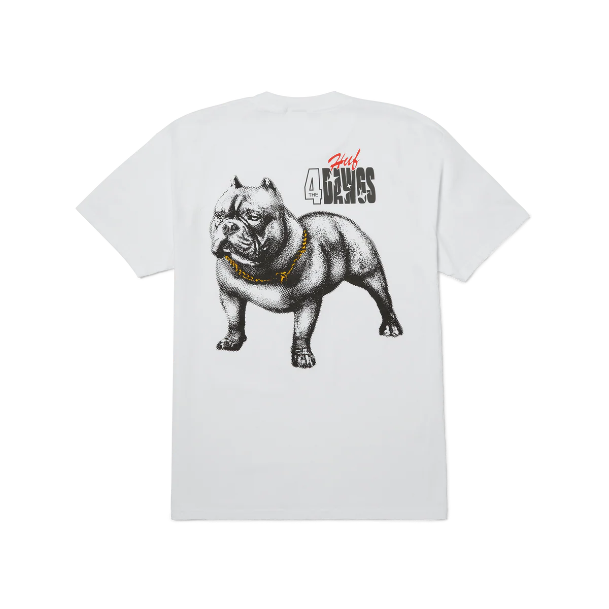 HUF 4 The Dawgs SS Tee White