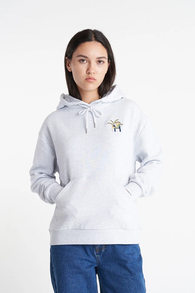 Huffer Slouch Hood 350/Kowhai Silver Marle