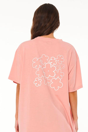Huffer Slouch Tee/Bloom Bomb Deep Pink