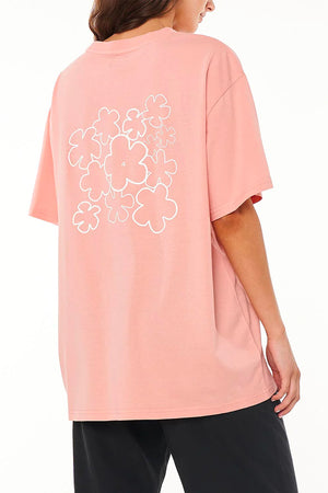 Huffer Slouch Tee/Bloom Bomb Deep Pink
