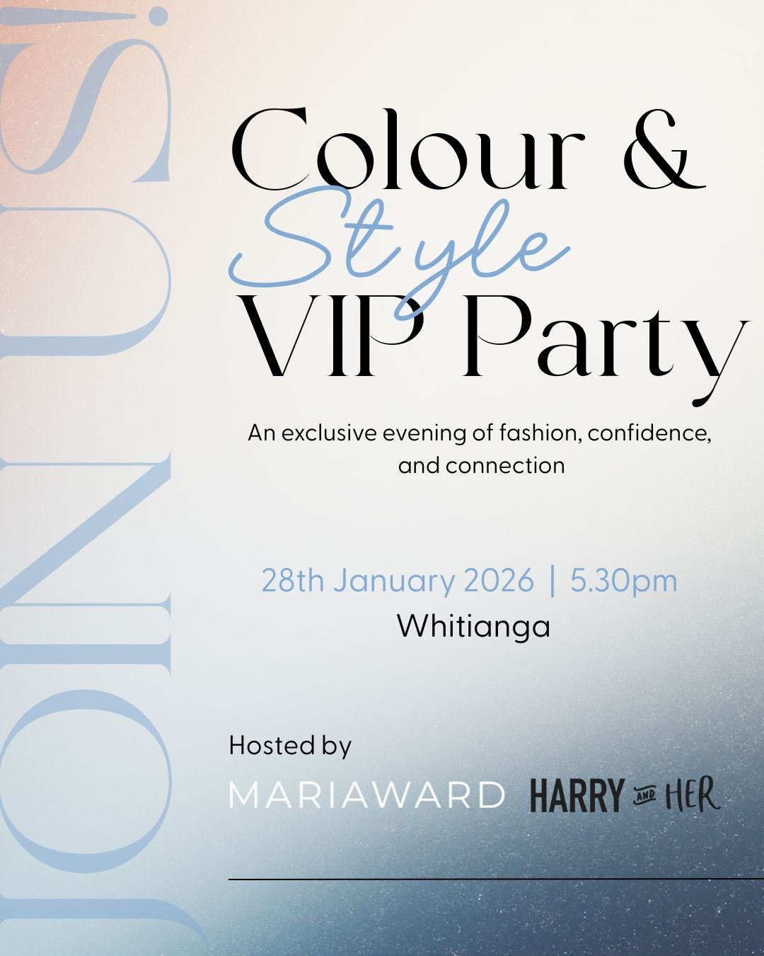 Colour &amp; Style VIP Party - Whitianga