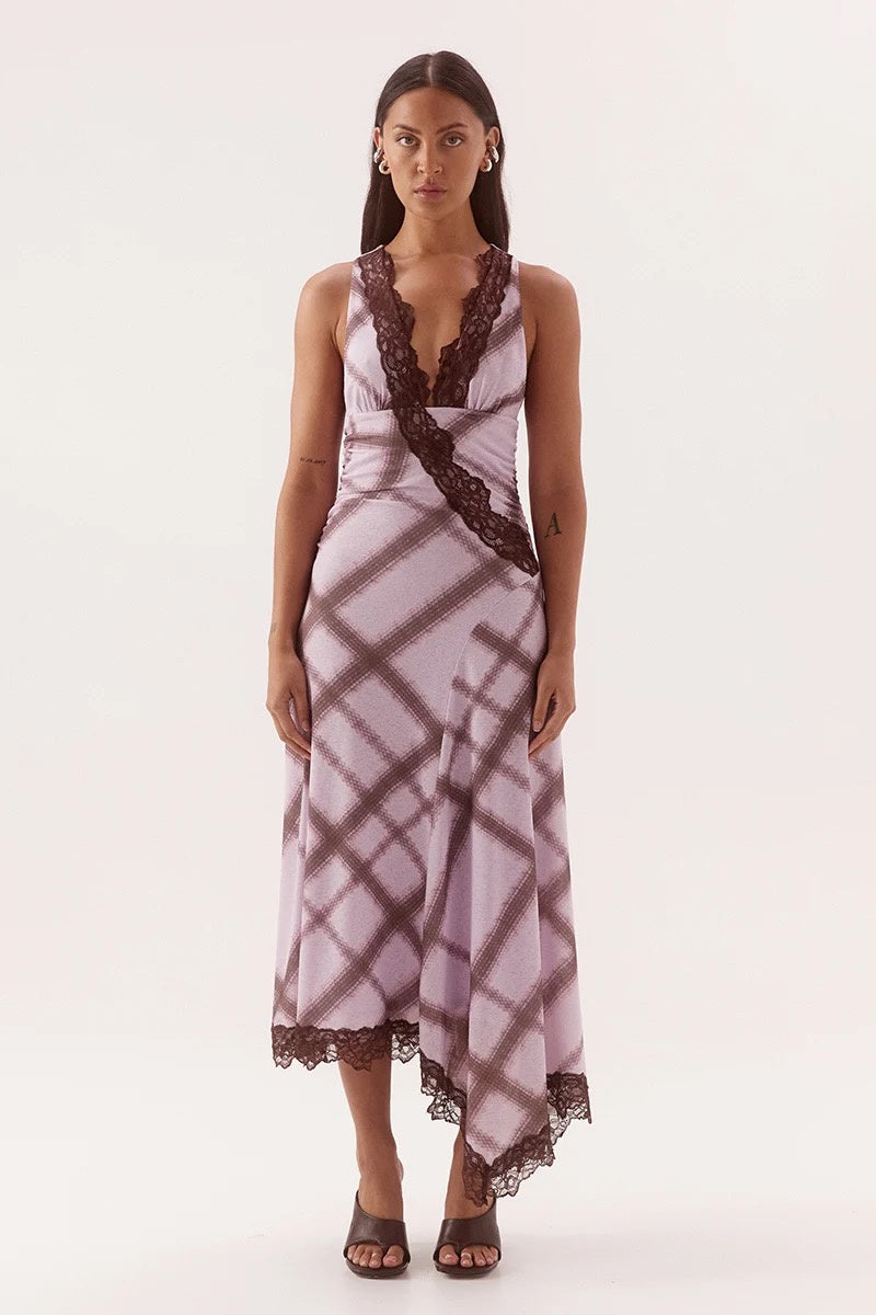 Sovere Ashti Dress Plaid