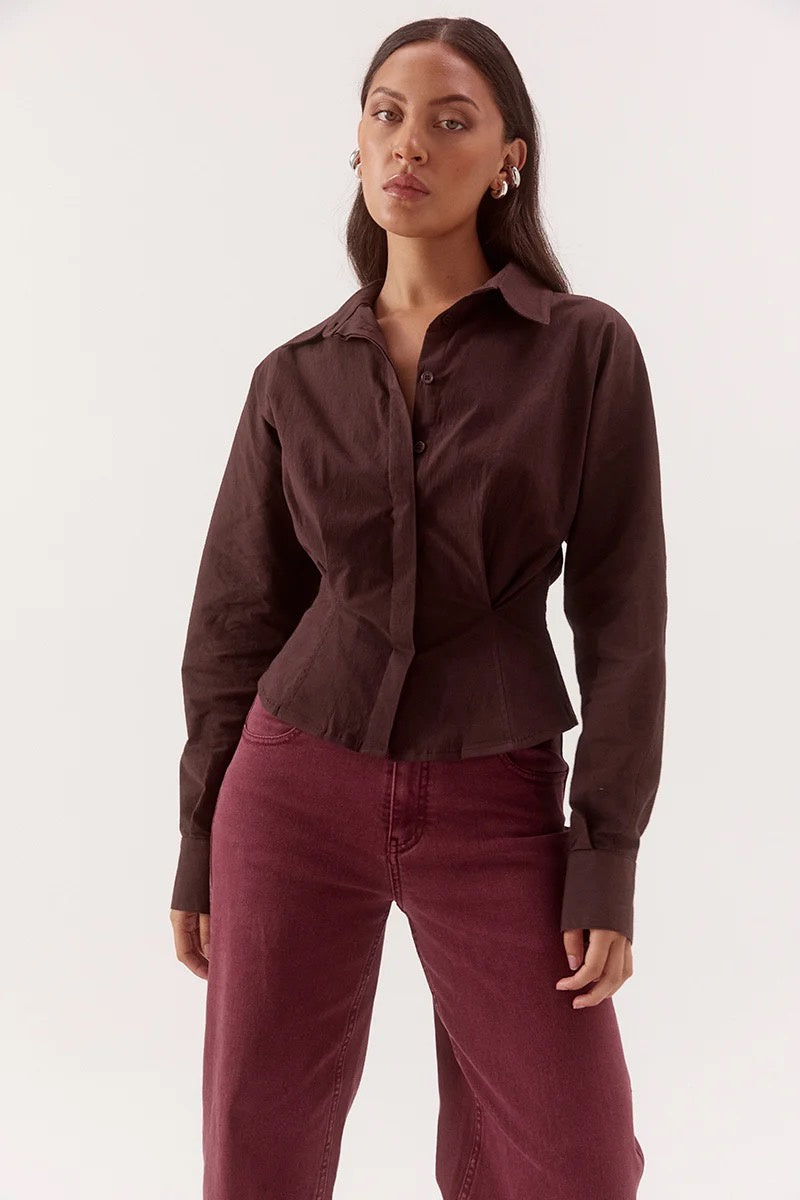 Sovere Marlowe Shirt Espresso