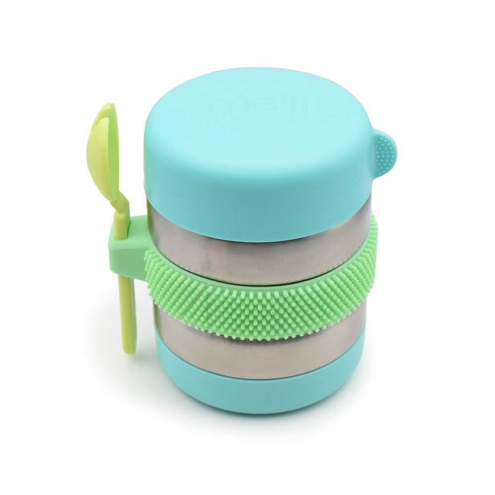 Melii Insulated Fidget Thermos Mint/Blue/Lime