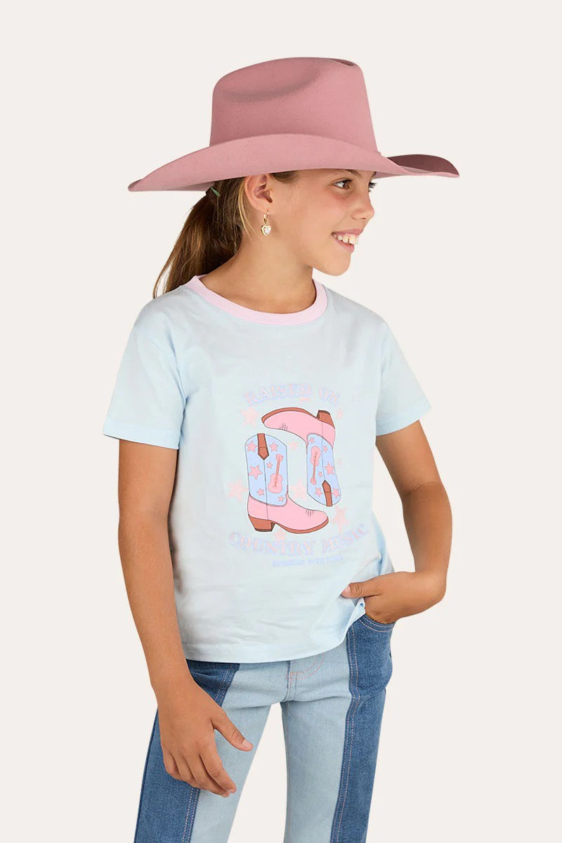 Ringers Western Raised On Country Music Girls Classic Fit T-Shirt