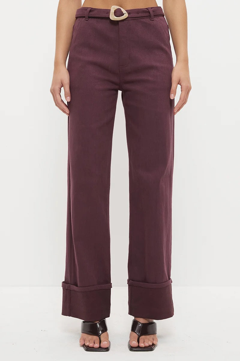 Mon Renn Hart Cuff Jean Dusty Plum