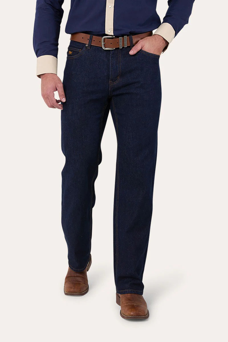 Ringers Western Strut Mens Relaxed Leg Jeans Dark Blue