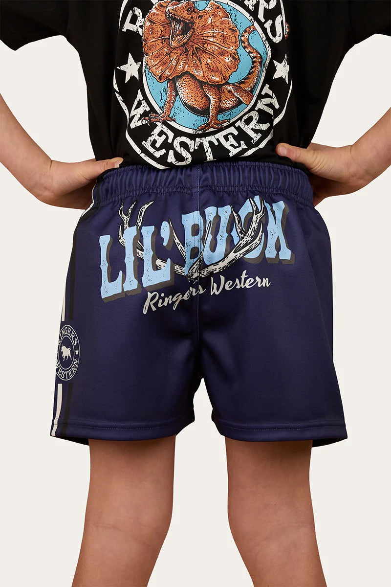 Ringers Western Lil Buck Kids Footy Short - Navy