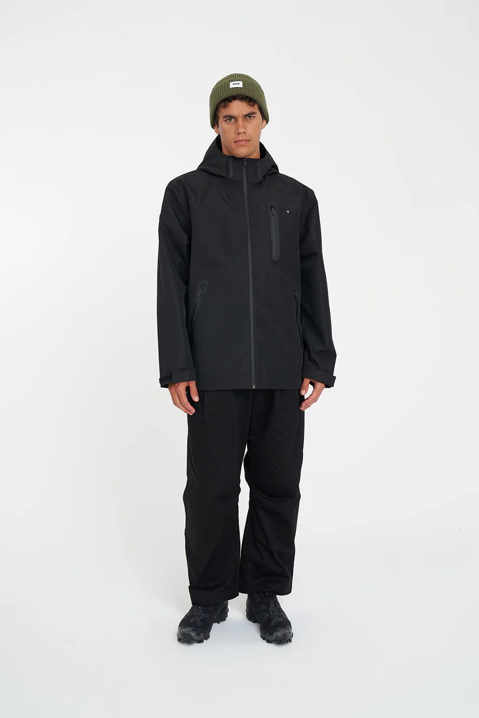 Huffer Mens Stormshell Jacket Black