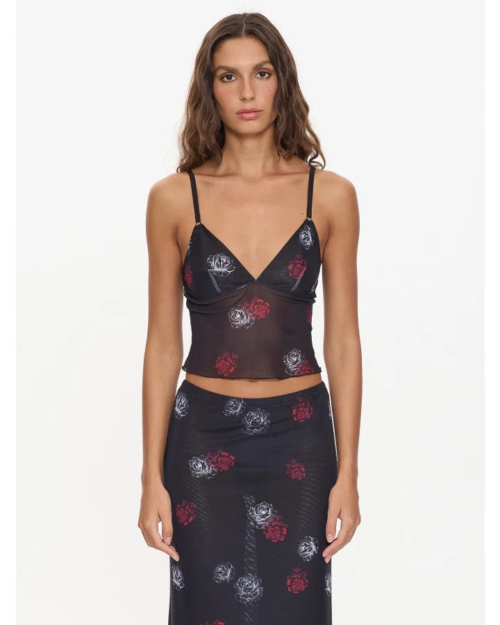 Thrills Perfect Illusion Mesh Top