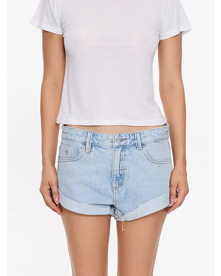 Thrills Remi Rolled Low Rise Baggy Short Serenity Blue