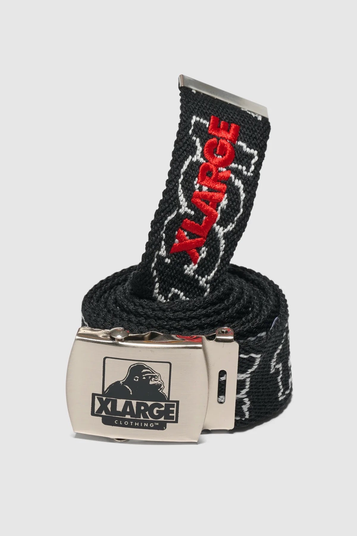 XLARGE 91 Jacquard Belt Black White