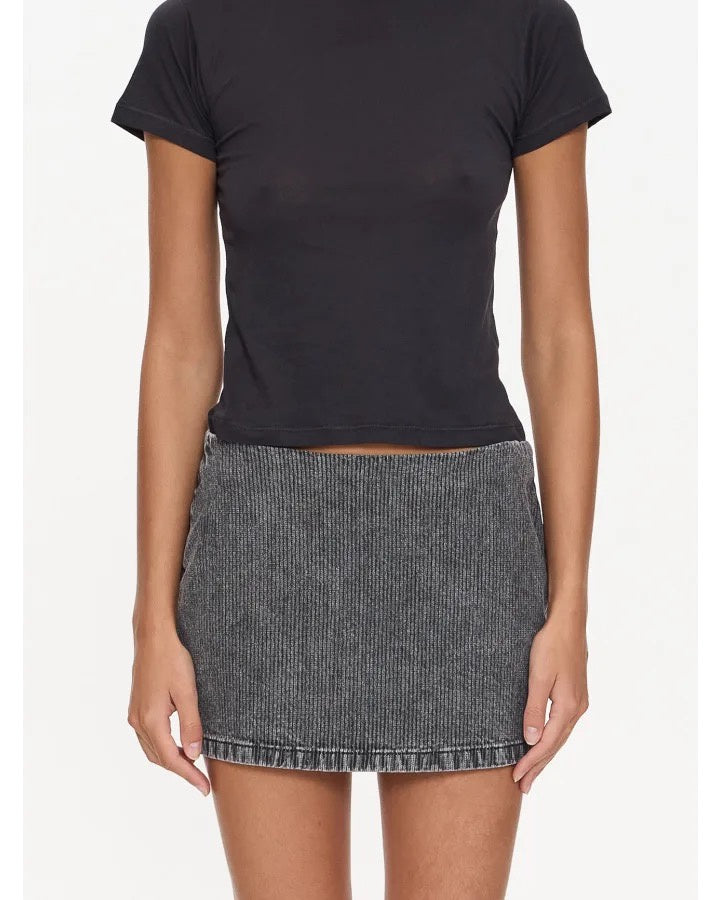 Thrills Hailey Mini Skirt Smoked Rib