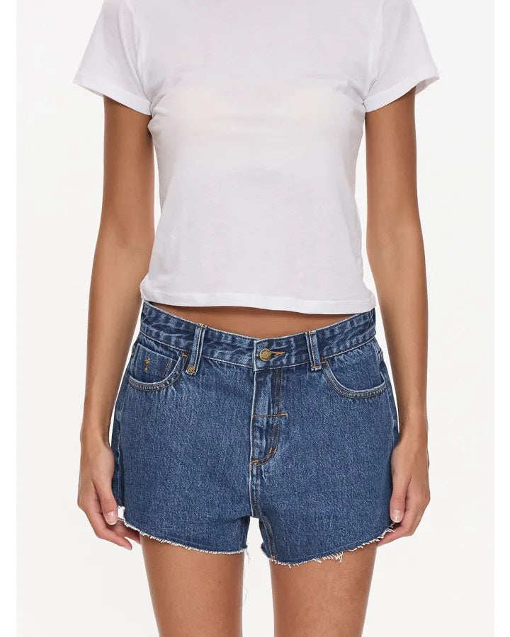 Thrills Lola Low Rise Baggy Short Deep Vintage Blue