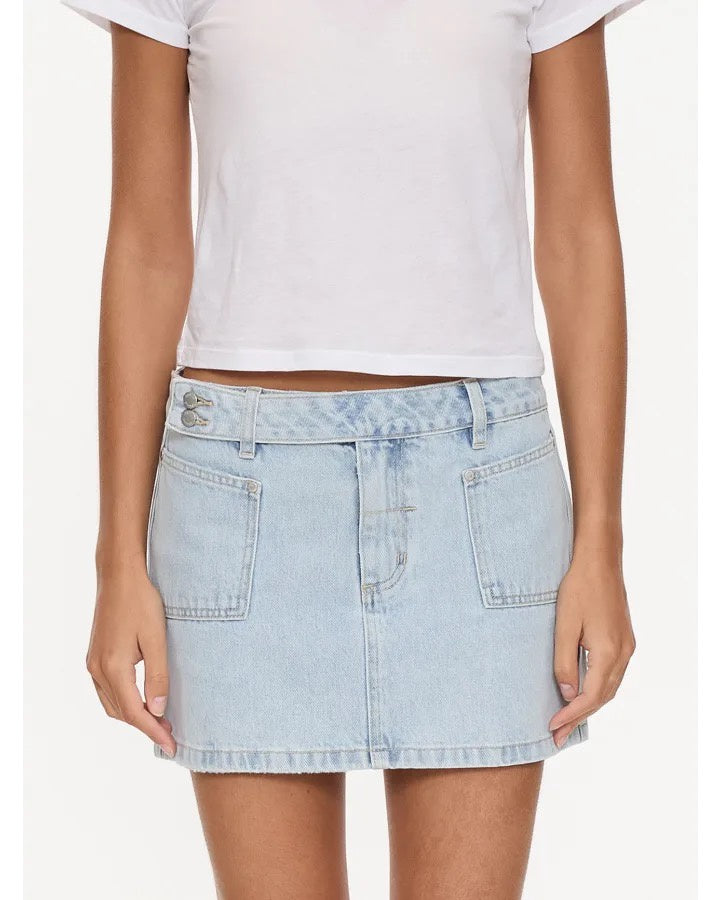 Thrills Wyatt Y2K Mid Rise Mini Skirt Serenity Blue