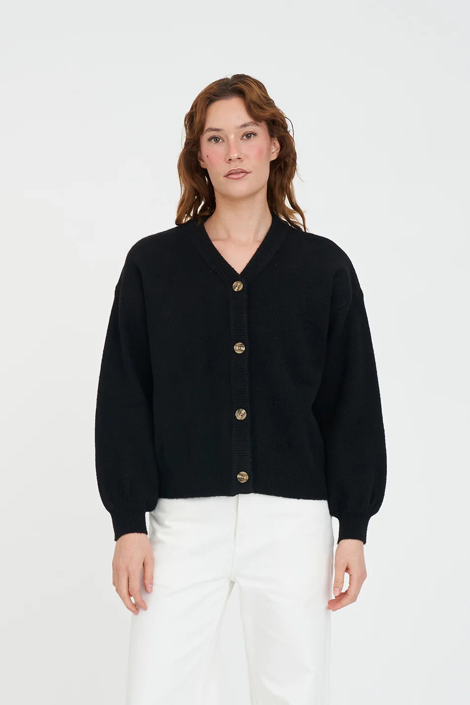 Huffer Kendall Cardigan Black