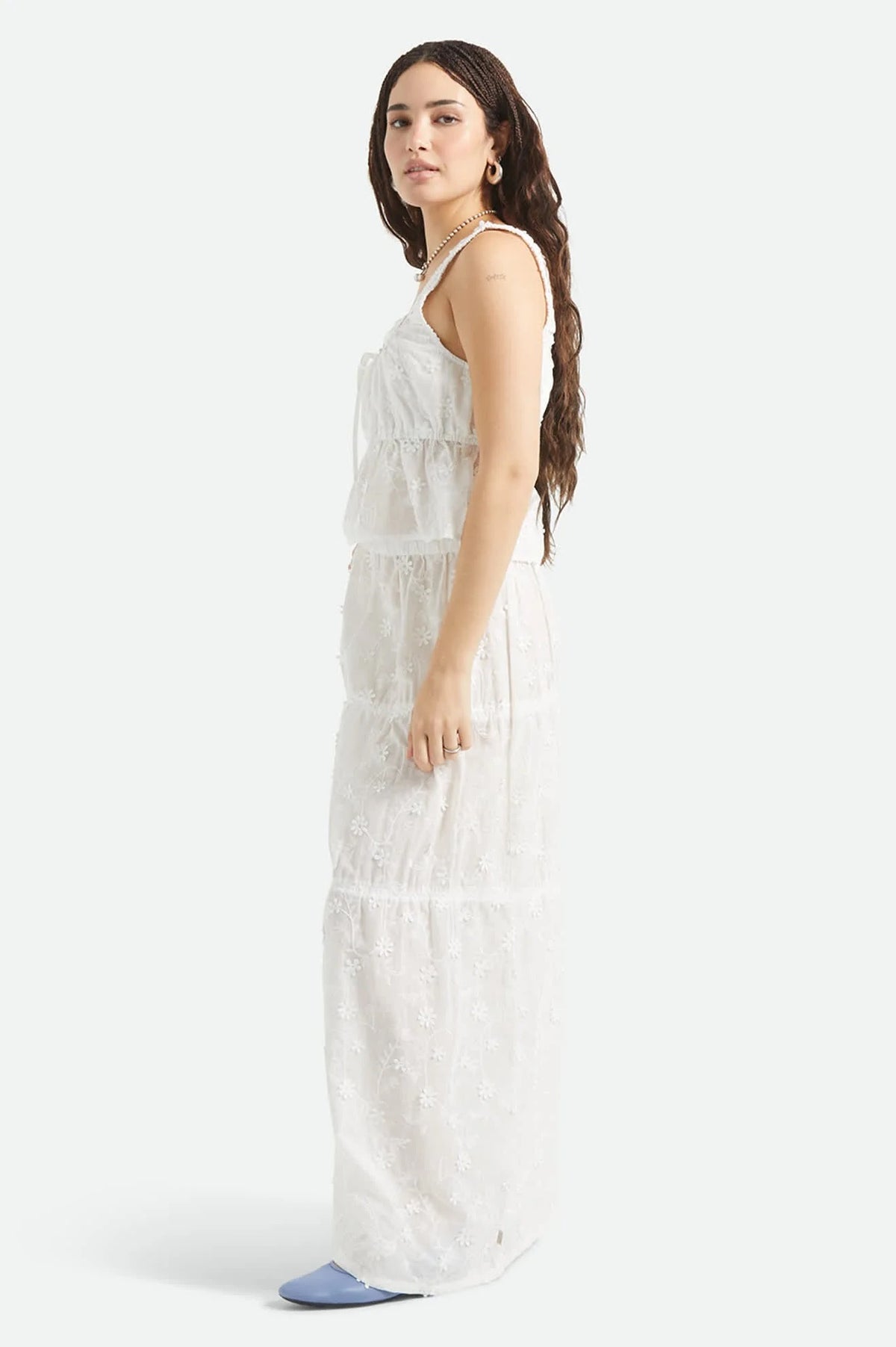 Brixton The Abigail Skirt Off White Floral