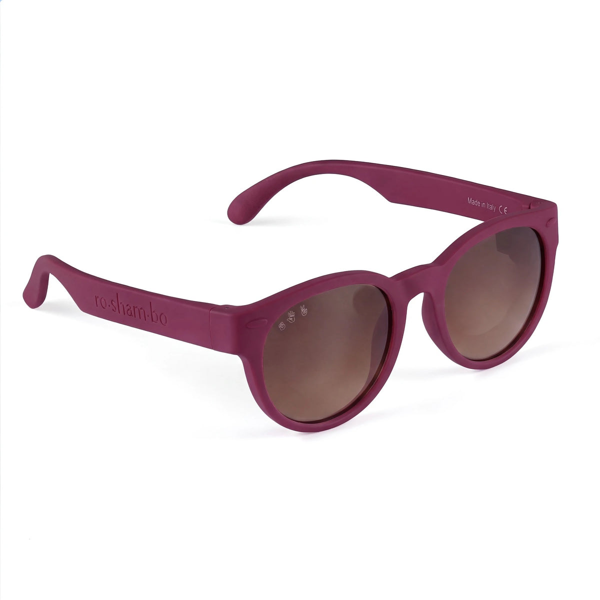 Ro.Sham.Bo Round Shades with Brown Lens - Junior - Raven Plum