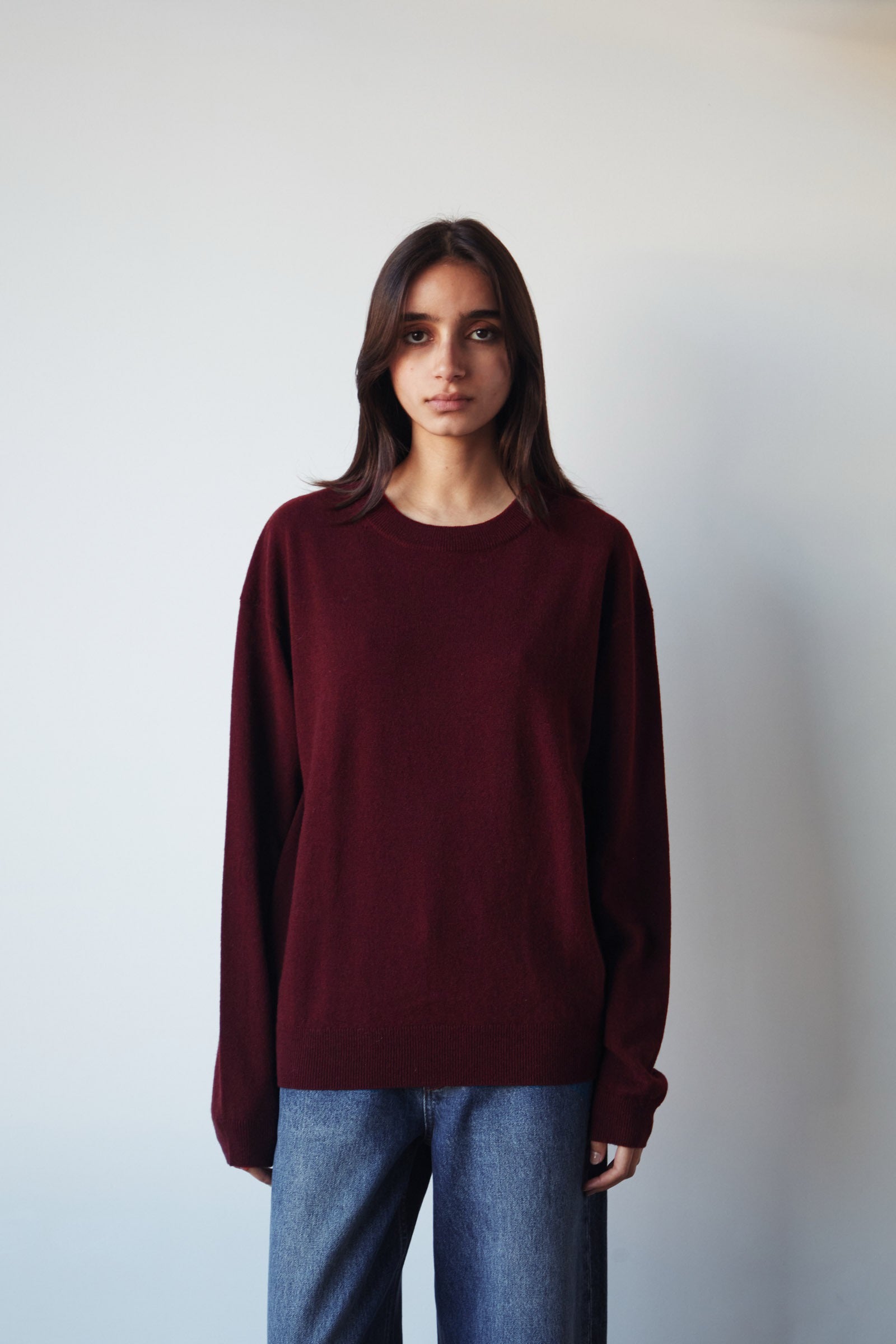 Assembly Odelle Cashmere Knit Dark Cherry