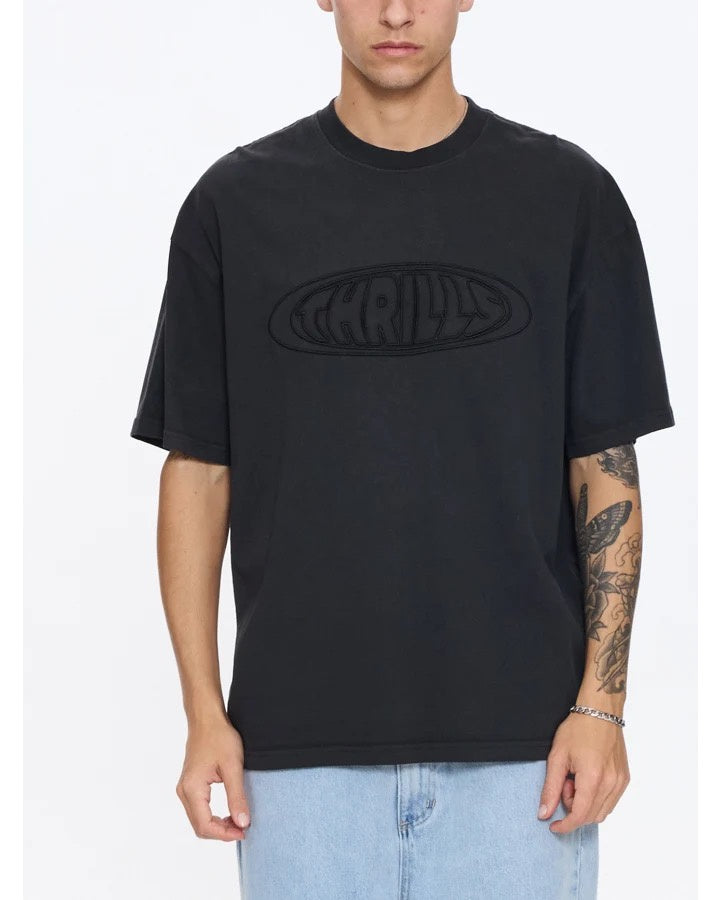 Thrills Shadowless Box Fit Oversize Tee Dark Charcoal