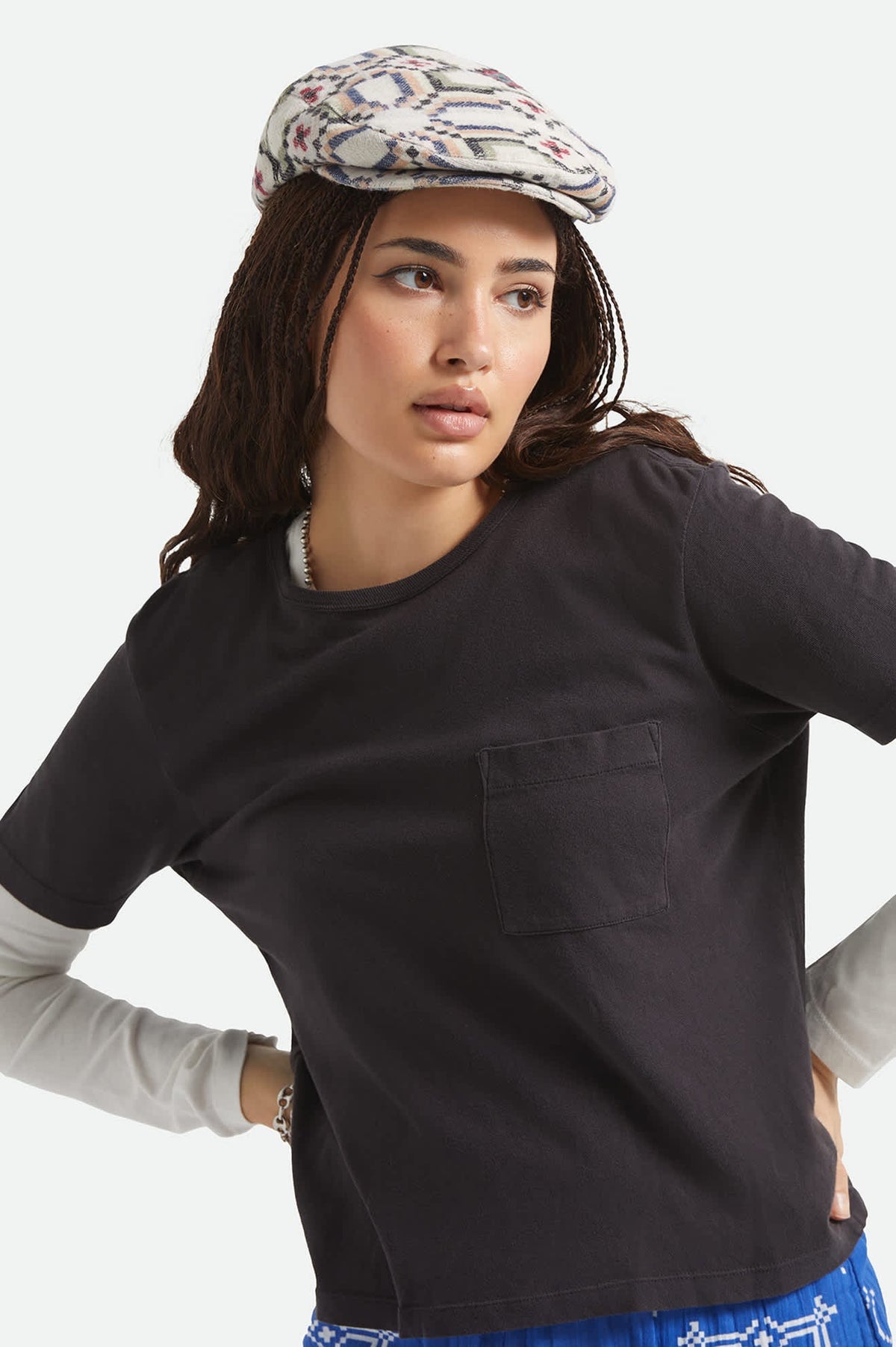 Brixton Hooligan Snap Cap Digi Tile Flannel