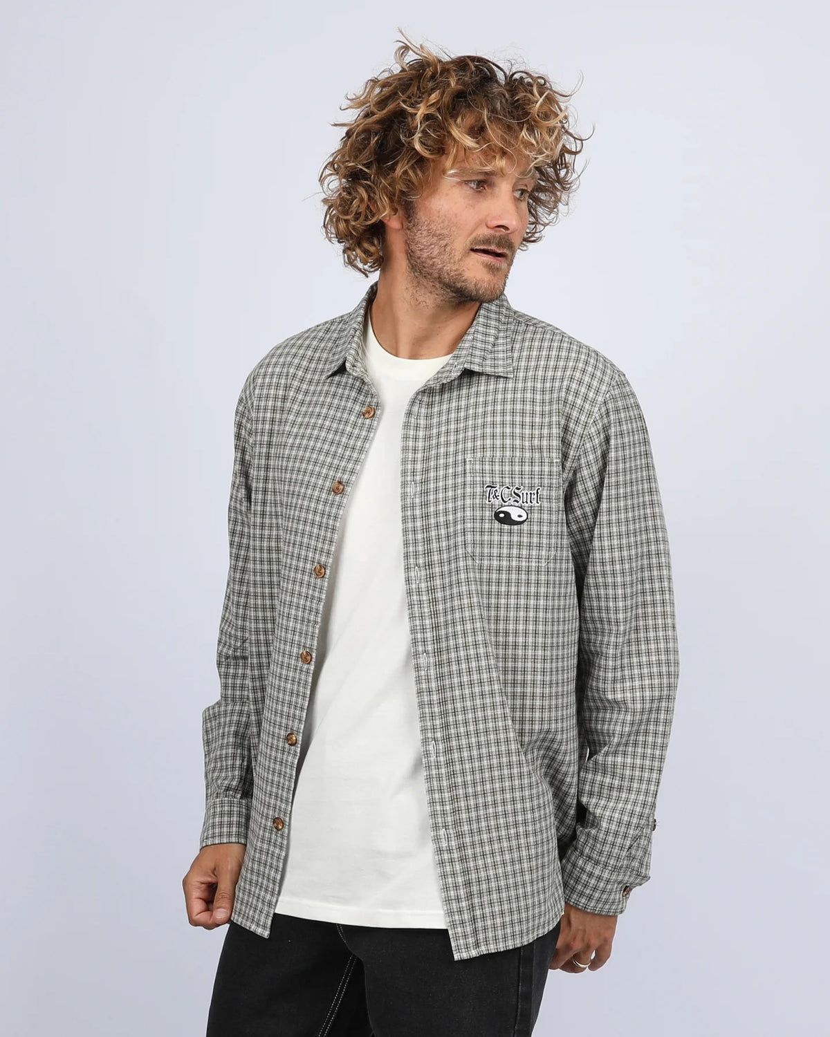 T&amp;C Transit L/S Shirt Grey