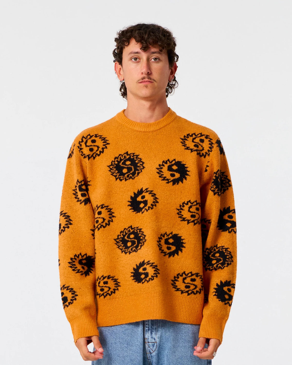 Critical Slide Ying Yang Crew Knit Terracotta