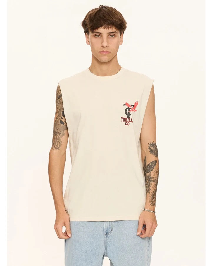 Thrills Wonder World Merch Fit Muscle Tee Heritage White