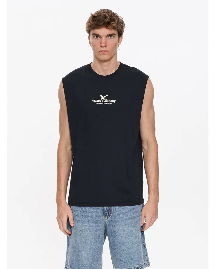 Thrills A Haven For The Restless Merch Fit Muscle Tee Merch Black