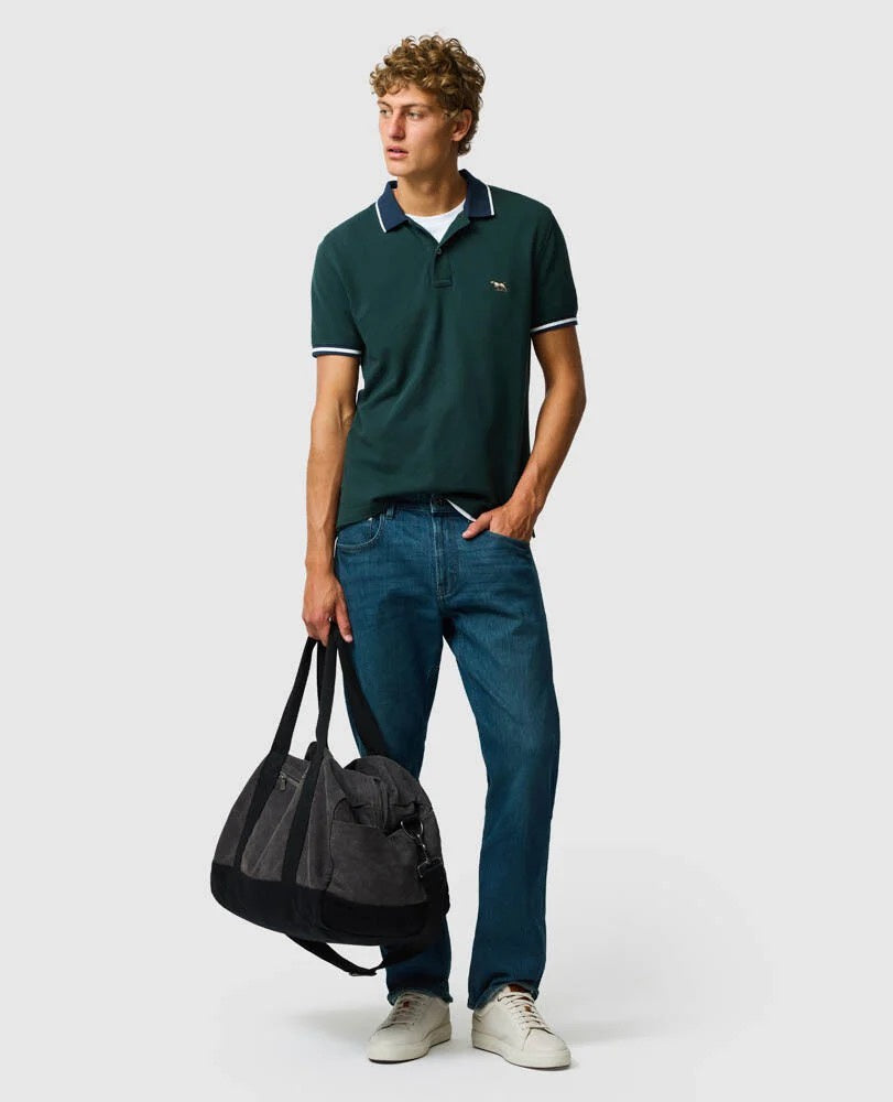 Rodd &amp; Gunn New Lynn Sports Fit Polo- Forest