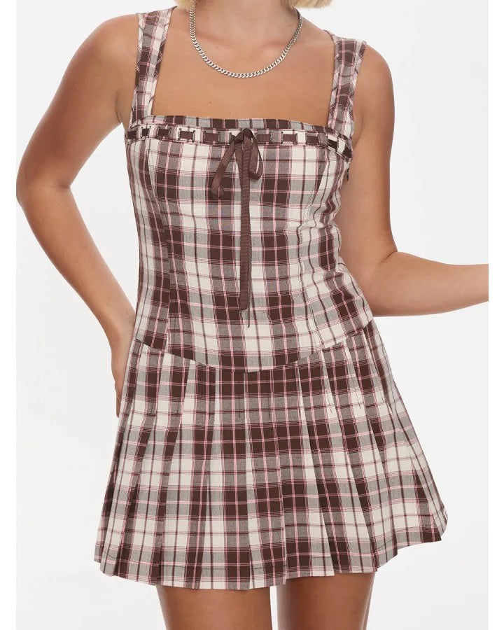 Worship Unlocked Pleat Mini Dress